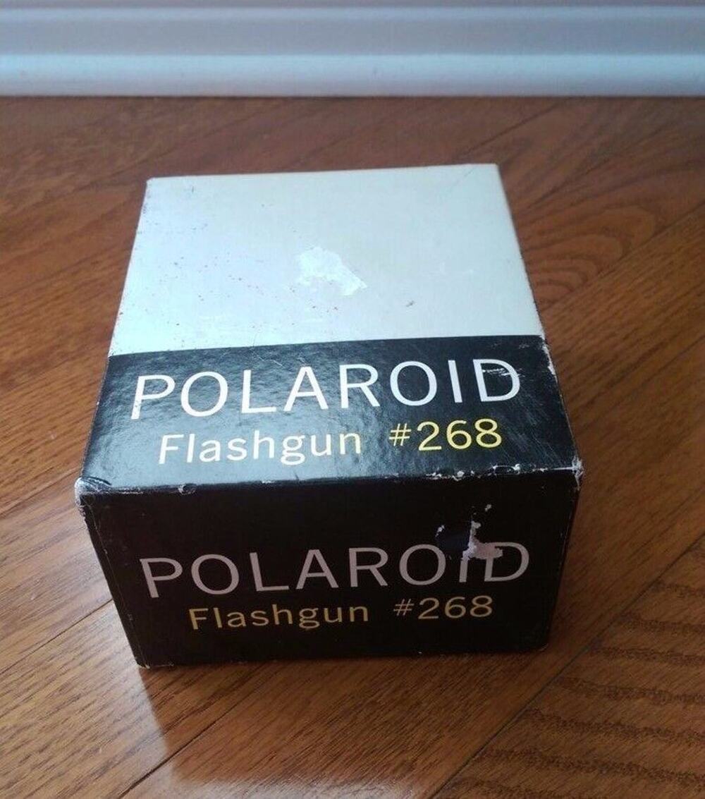 Polaroid Flashgun Flash Gun #268 with Box Vintage Camera Equipment